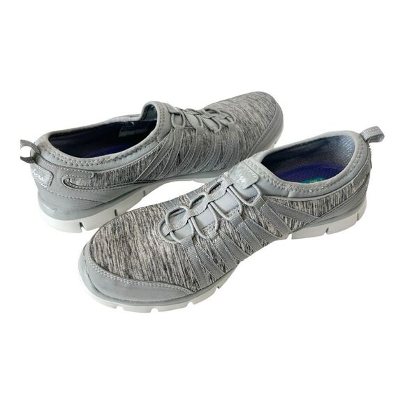 Skechers Womens Gratis Shake It Off Heathered Gray Athletic Sneakers Size 8 - Picture 2 of 9